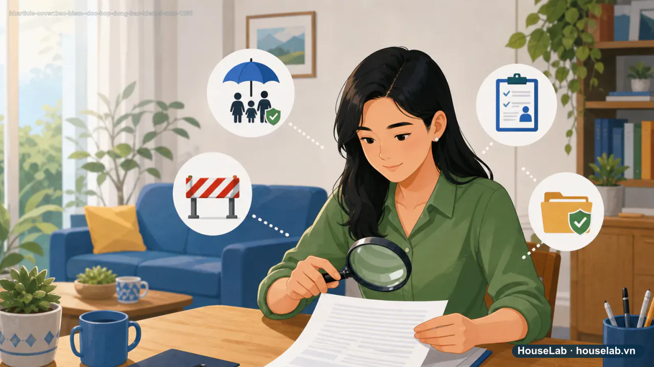 Đọc hợp đồng bảo hiểm trong 15 phút: 5 mục phải khoanh trước khi ký