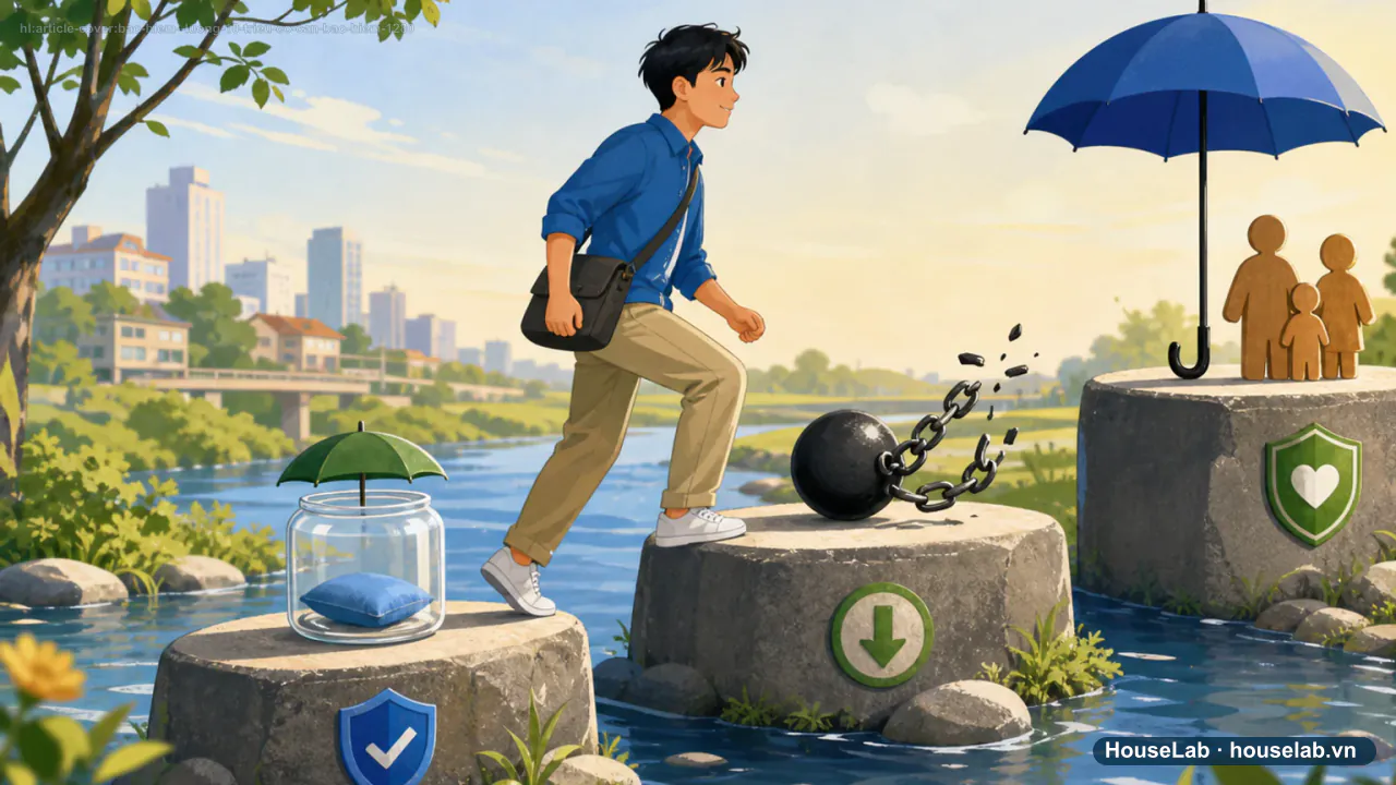Lương 10 triệu: bảo hiểm đứng sau quỹ khẩn cấp và nợ ở vị trí nào?