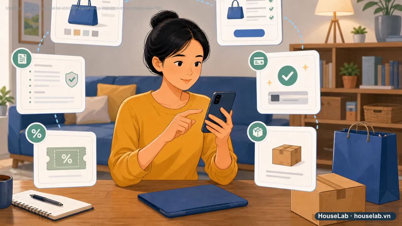 Săn sale không tranh cãi bằng trí nhớ: checklist 6 ảnh cần lưu trước khi mua