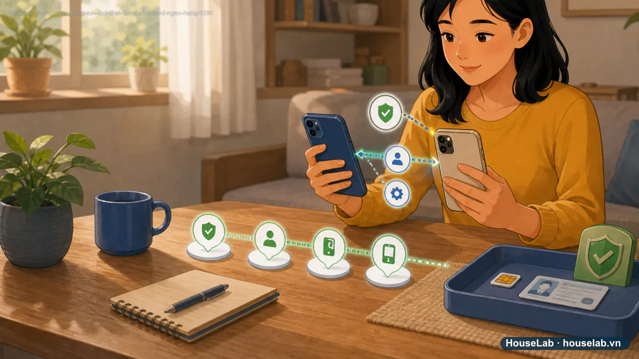 Đổi điện thoại, SIM hoặc CCCD: chuẩn bị gì để không gián đoạn ngân hàng?
