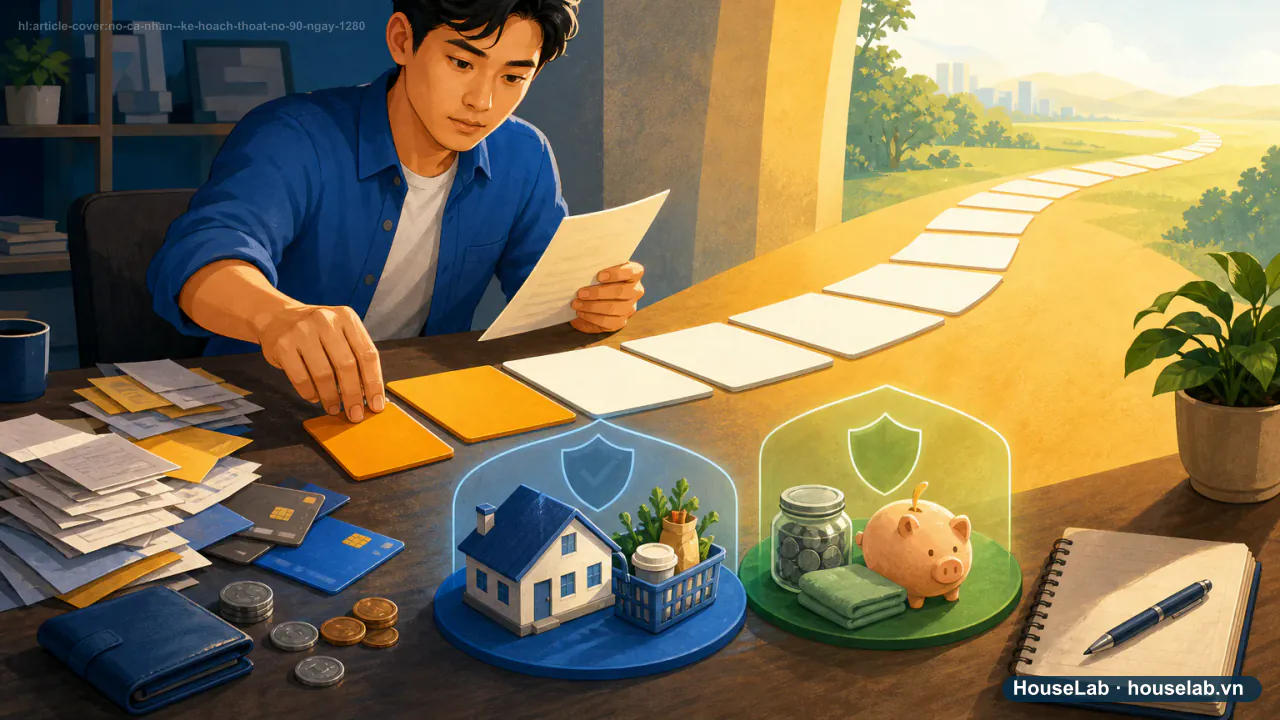 Kế hoạch thoát nợ 90 ngày: ổn định dòng tiền trước khi tăng tốc trả