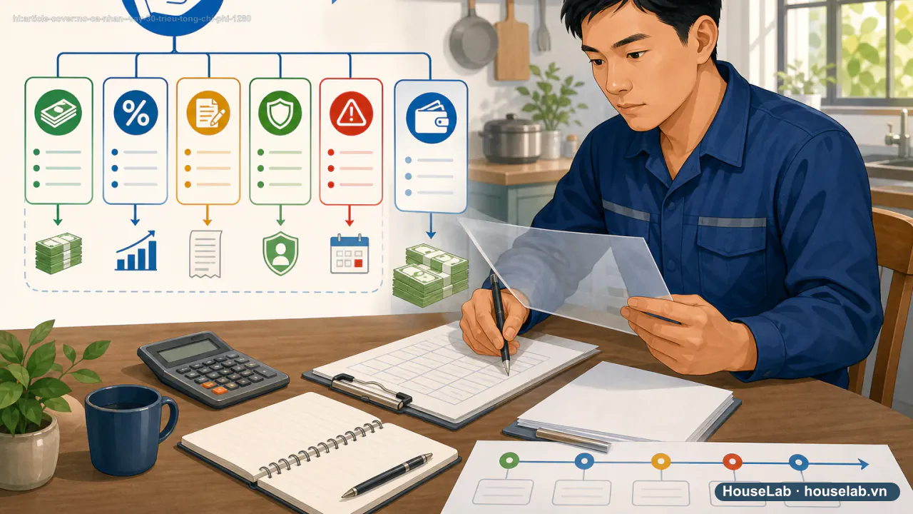 Vay 30 triệu: đừng ký trước khi dựng bảng tổng tiền phải trả