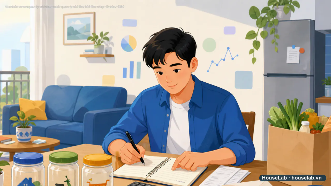 Cách quản lý chi tiêu cá nhân khi thu nhập 10 triệu/tháng