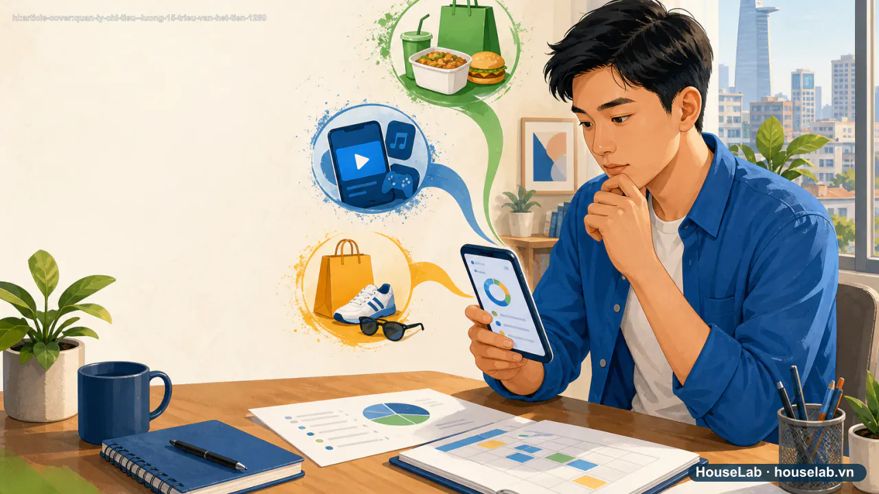 Lương 15 triệu vẫn hết tiền: tìm "lỗ rò" bằng sao kê 30 ngày