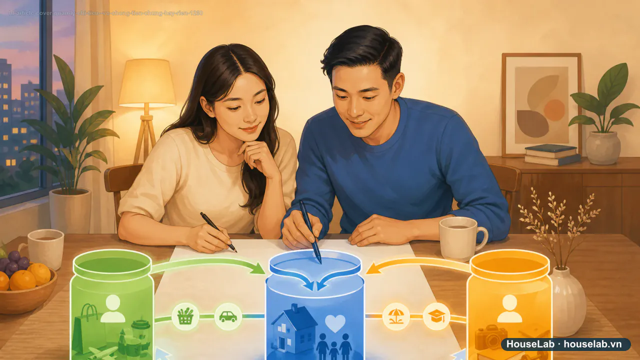 Tiền chung hay riêng: thiết kế hệ ba tài khoản cho vợ chồng