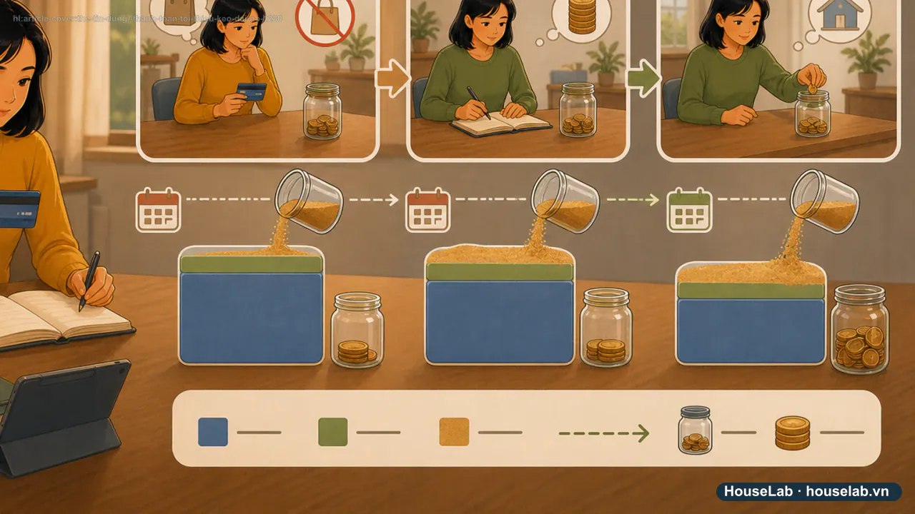 Minh họa ba kỳ sao kê khi người dùng chỉ trả khoản tối thiểu