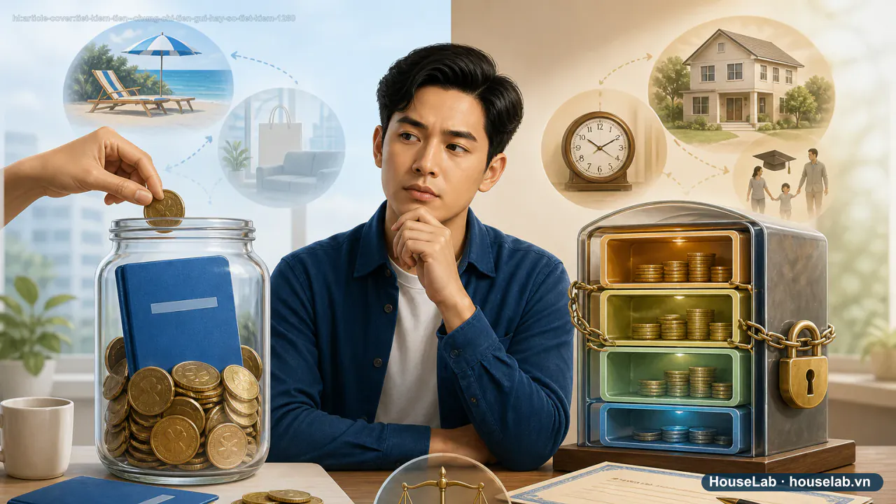 Chứng chỉ tiền gửi hay sổ tiết kiệm cho 100 triệu đầu tiên?