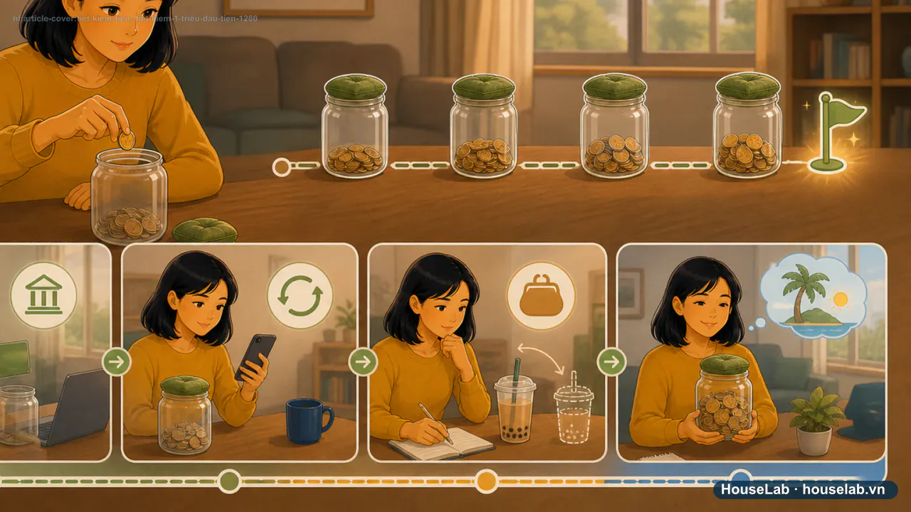 Một triệu đầu tiên: kế hoạch 4 tuần cho người chưa từng có tiền dư